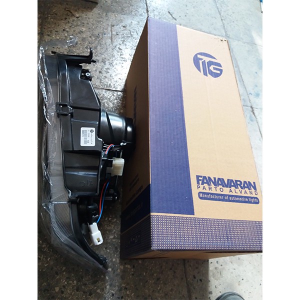 چراغ جلو فن آوران پرتو الوند مدل AM 5964 S131 مناسب برای پراید ۱۳۱ بسته 2 عددی