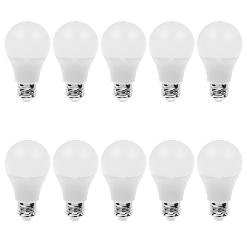 لامپ 12 وات پارس شانای مدل حبابی پایه E27 مجموعه 10 عددی