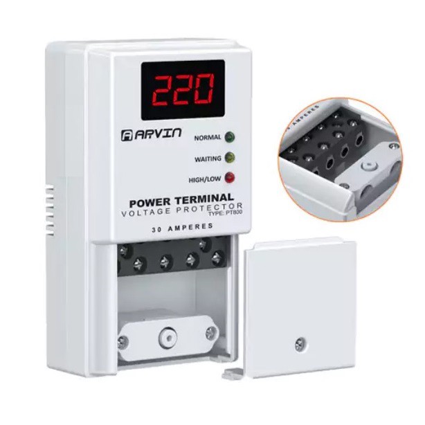 محافظ ولتاژ ترمینالی آروین مدل PT800 کد 30A
