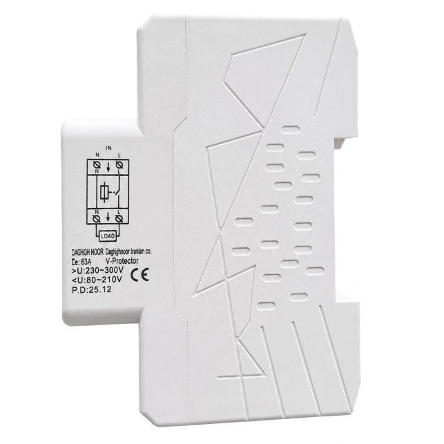 محافظ ولتاژ و جریان تک فاز دقیق نور مدل LWGQ-63TW