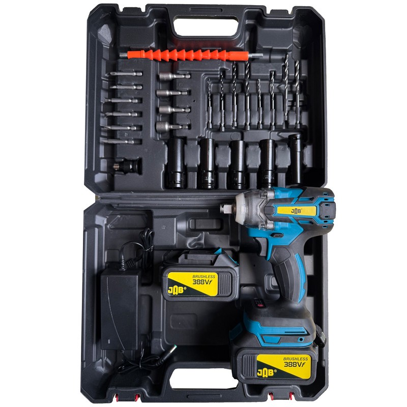 آچار بکس شارژی جاب مدل JB-9820 درایو 1/2 اینچ مجموعه 30 عددی