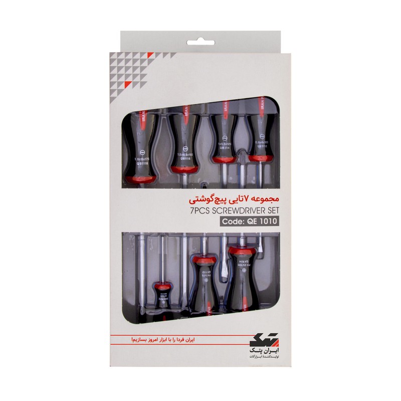 پیچ گوشتی ایران پتک مدل QE 1010 بسته 7 عددی