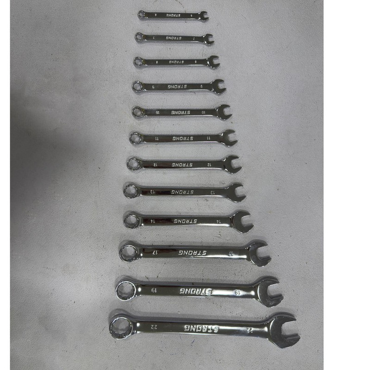 آچار یکسر تخت و یکسر رینگی استرانگ مدل SMT-STRONG-12PCS-22MM مجموعه 12عددی