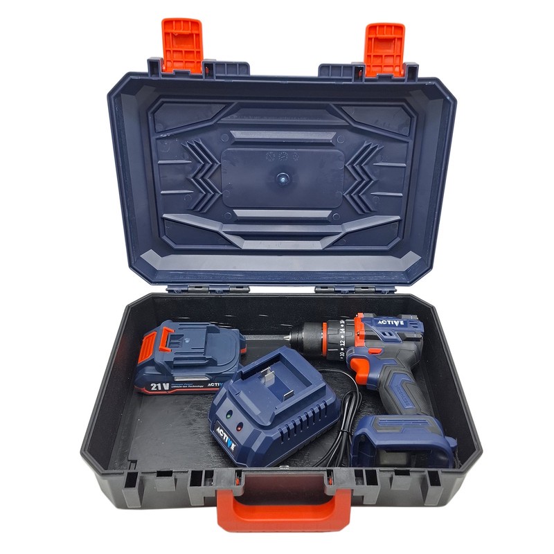 دریل چکشی شارژی صنعتی براشلس 10میلی متری 21 ولت اکتیو مدل AC_7821CH