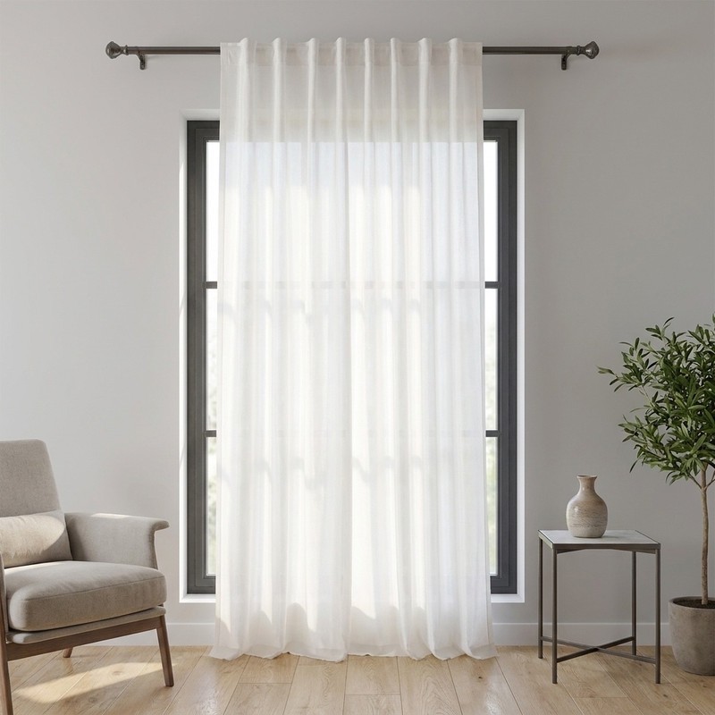 پرده مدل ساده آستر فلامنت سایز 200x275 سانتیمتر