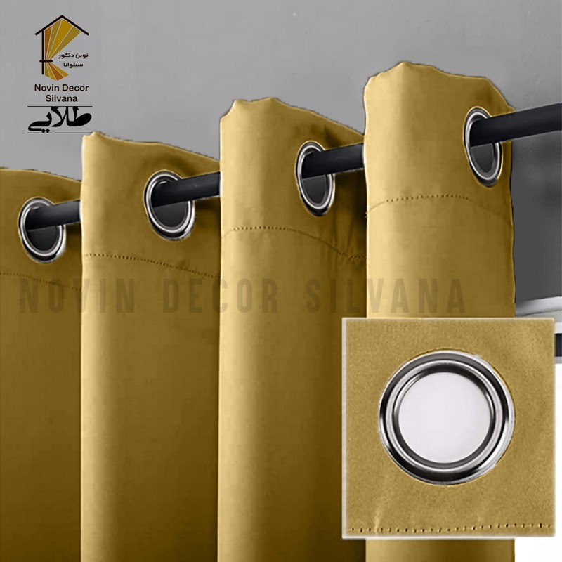 پرده نوین دکور سیلوانا مدل کتان کد 230 1 سایز 230 140 سانتی متر