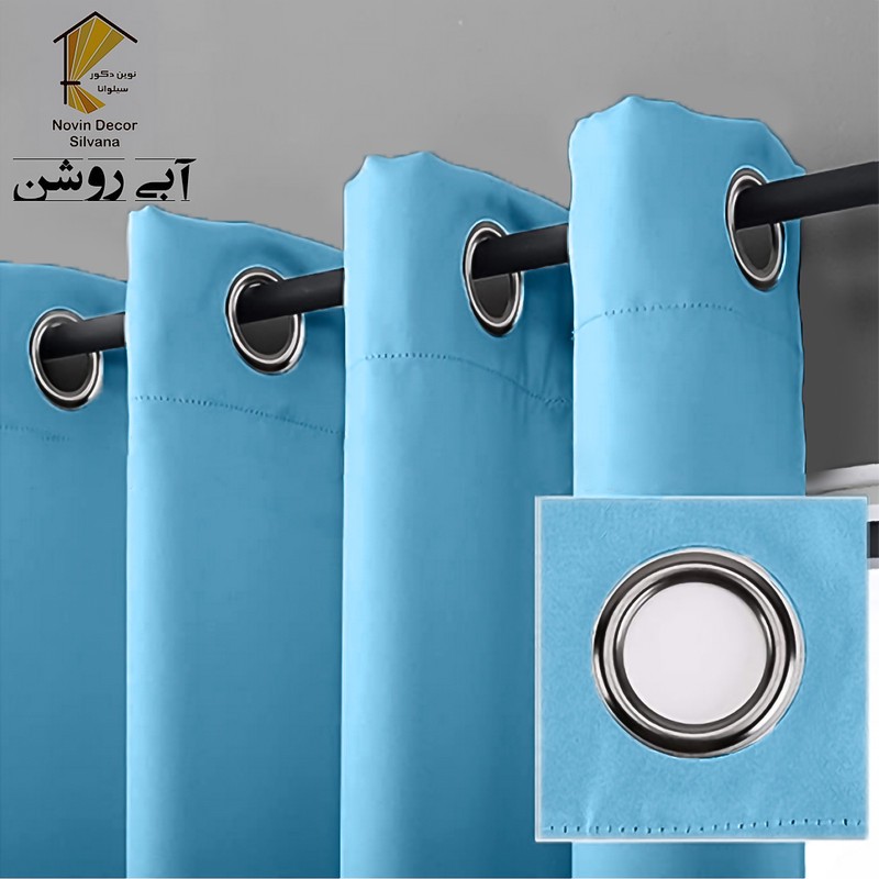 پرده نوین دکور سیلوانا مدل کتان NY31 سایز 280x140 سانتیمتر