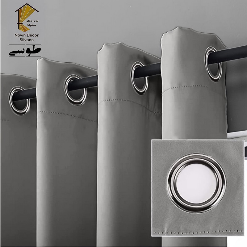 پرده نوین دکور سیلوانا مدل کتان NY31 سایز 280x140 سانتیمتر