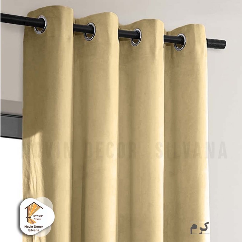 پرده نوین دکور سیلوانا مدل مخمل کالیفرنیا 28 سایز 280x140 سانتیمتر