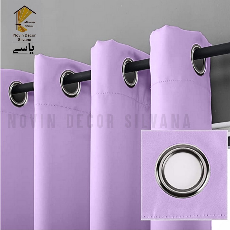 پرده نوین دکور سیلوانا مدل کتان کد 230 1 سایز 230 140 سانتی متر