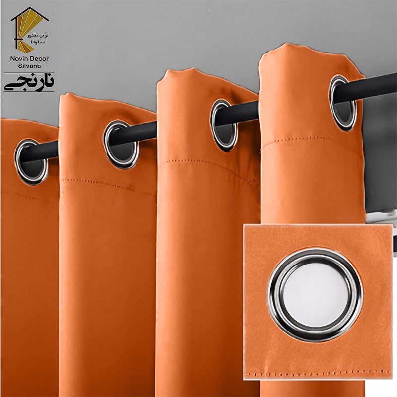 پرده نوین دکور سیلوانا مدل کتان NY31 سایز 280x140 سانتیمتر