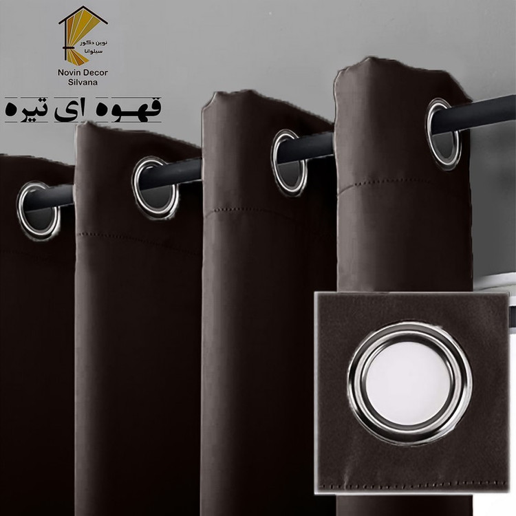 پرده نوین دکور سیلوانا مدل لاکچری 180 سایز 180 140 سانتی متر