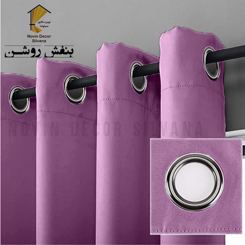 پرده پانچ نوین دکور سیلوانا مدل کتان سایز 200 280 سانتیمتر