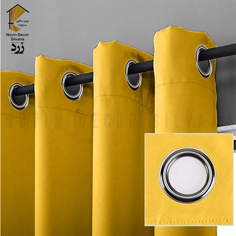پرده پانچ نوین دکور سیلوانا مدل کتان سایز 200 280 سانتیمتر