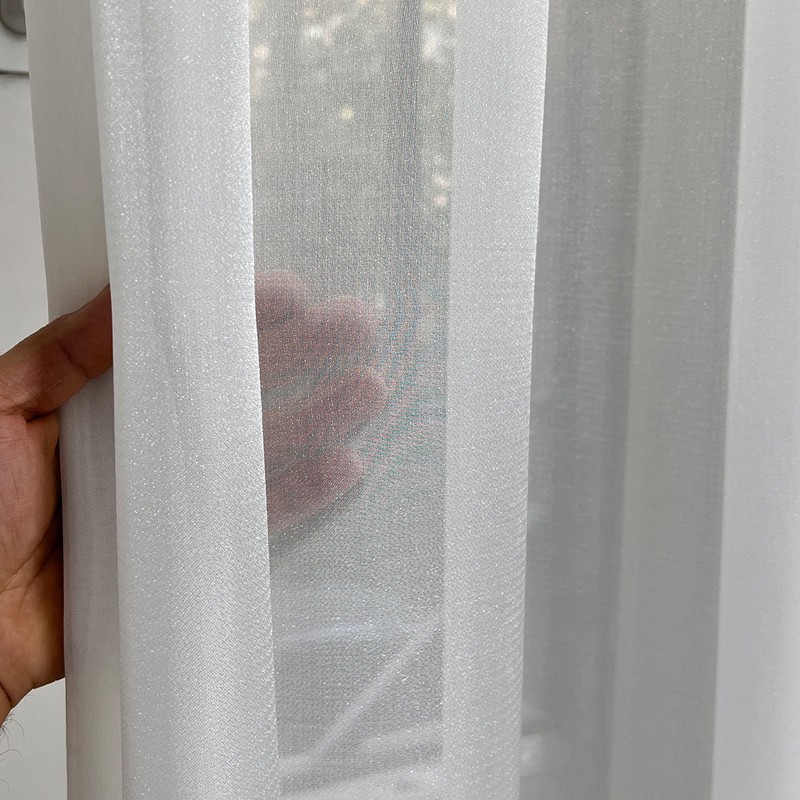 پرده مدل دوخت ساده حریر شاین سایز 300x280 سانتیمتر
