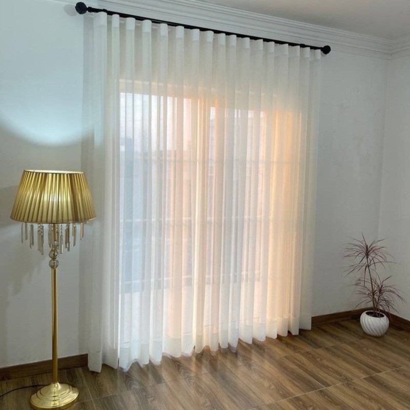 پرده مدل حریر شاین دار دوخت مینیمال سایز 580275 سانتی متر
