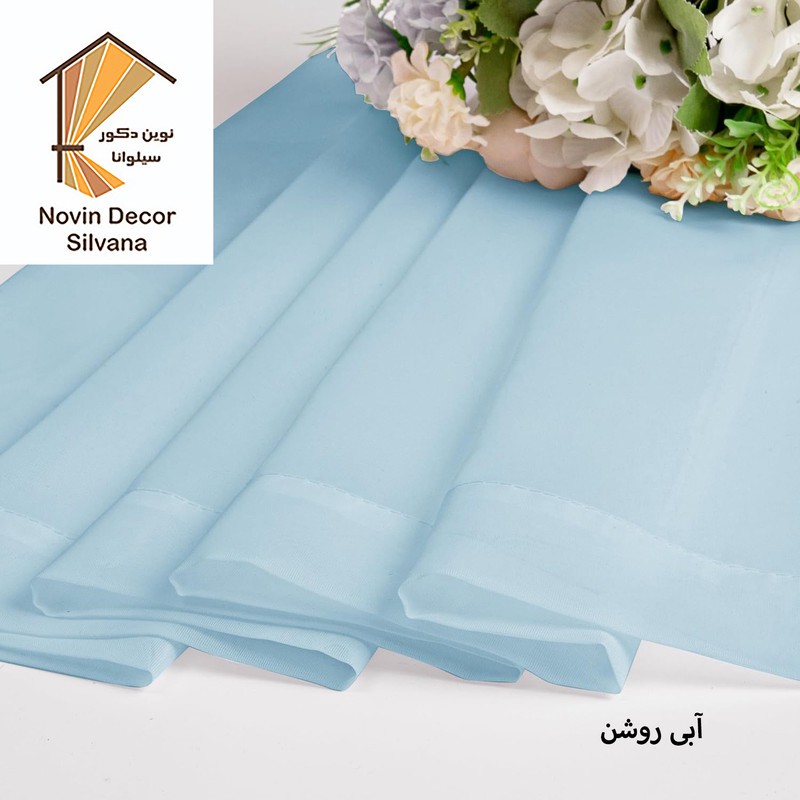 پرده نوین دکور سیلوانا مدل حریر ساده Silvana280 سایز 280 140 سانتی متر