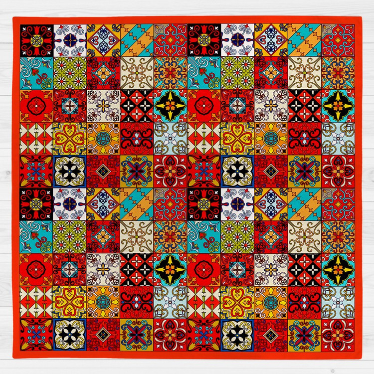 رومیزی طرح چهارخونه کد 983