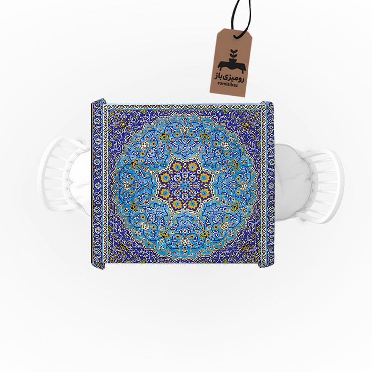 رومیزی رومیزی باز طرح مربع مدل سنتی مدرن کد 11079