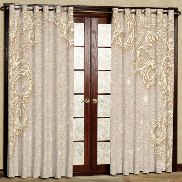 پرده مدل مخمل پانچی کد 5832 سایز 280x140 سانتی متر