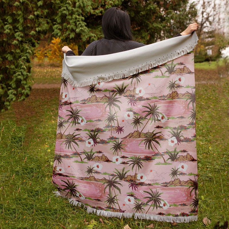شال مبل مدل دریاچه کد F2SH1002 سایز 100x180 سانتی متر
