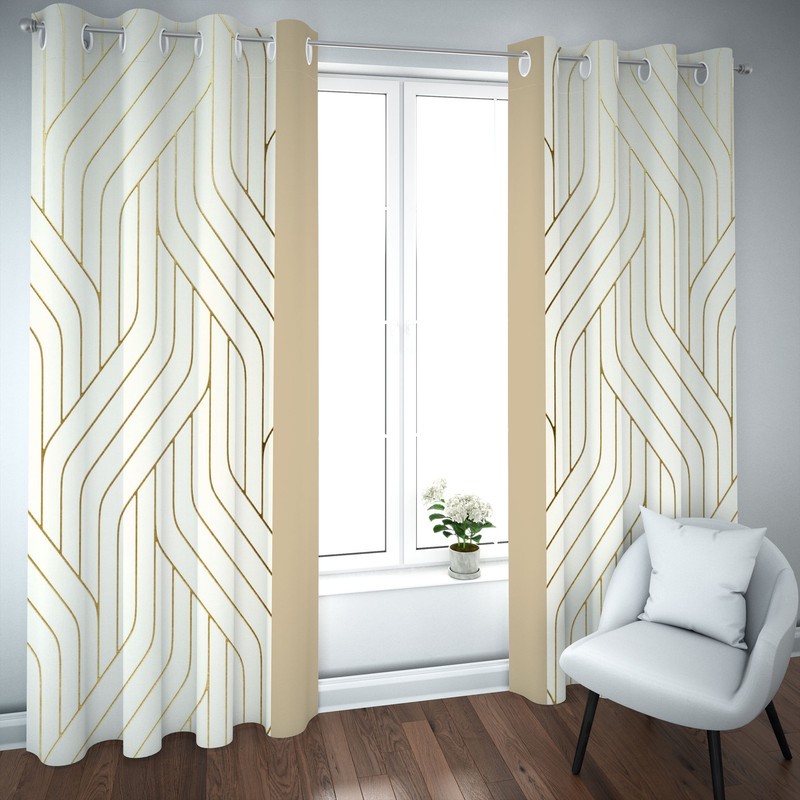 پرده مدل چاپی هازان سایز 300150 سانتی متر