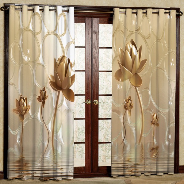 پرده مدل گل کد 1 سایز 280x140 سانتی متر