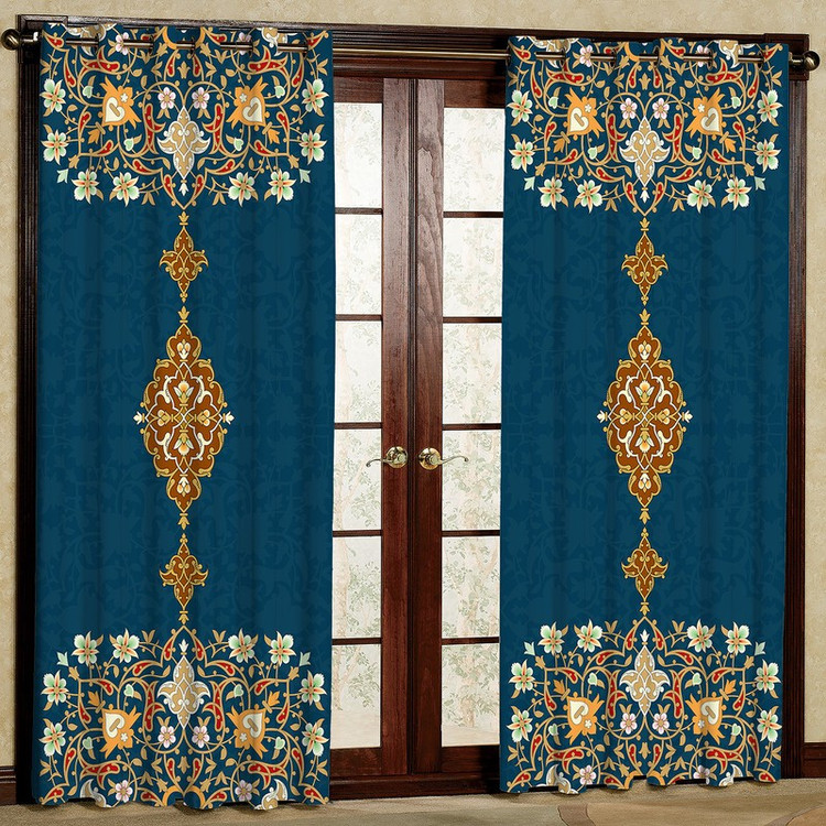 پرده مدل مخمل پانچی کد 4311T2 سایز 200x140 سانتی متر