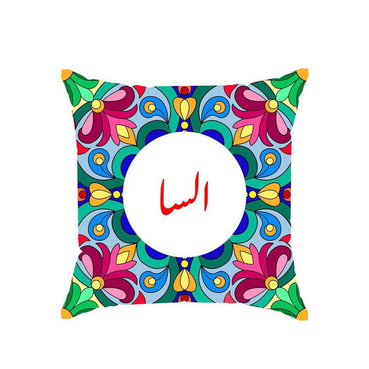 کوسن پاد آفرین مدل سنتی طرح دخترانه اسم السا کد 01898
