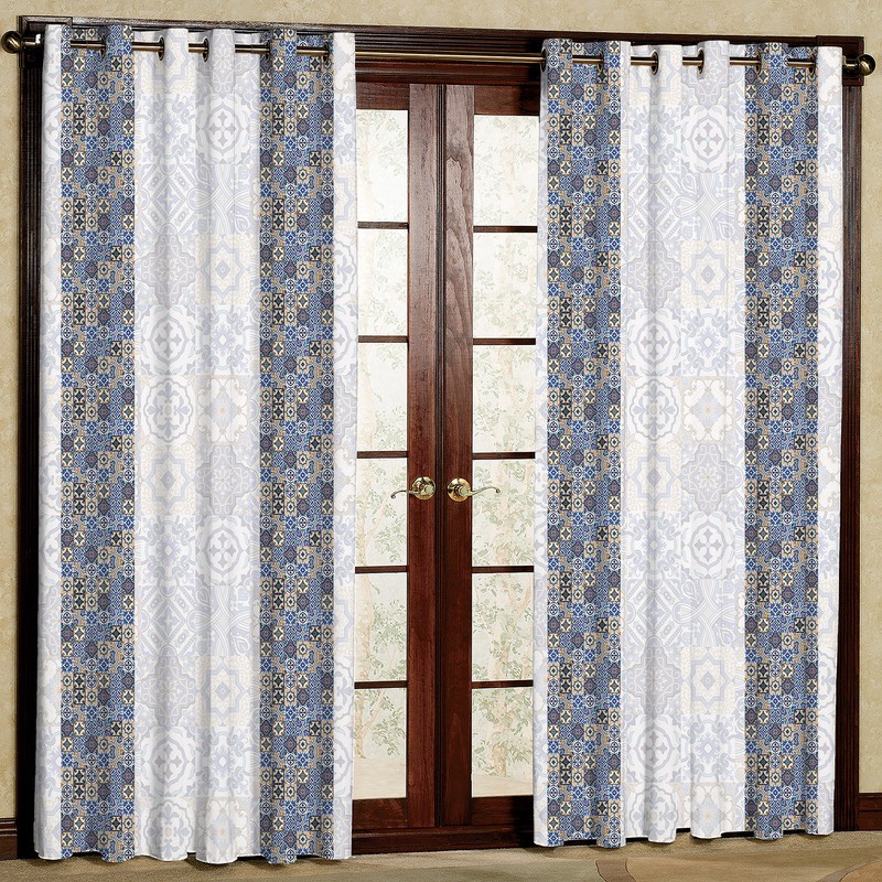 پرده مدل هازان پانچی کد D 110L سایز 140x200 سانتی متر