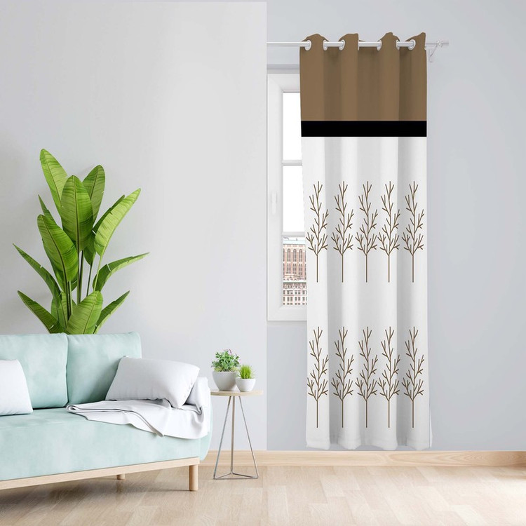 پرده طرح شاخه مدل مخمل پانچی کد 1473 z سایز 140x200 سانتی متر