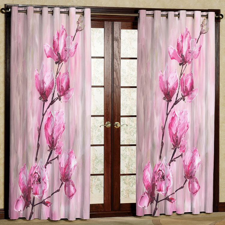 پرده مدل گل شکوفه مخمل پانچی کد 290 سایز 140x280 سانتی متر