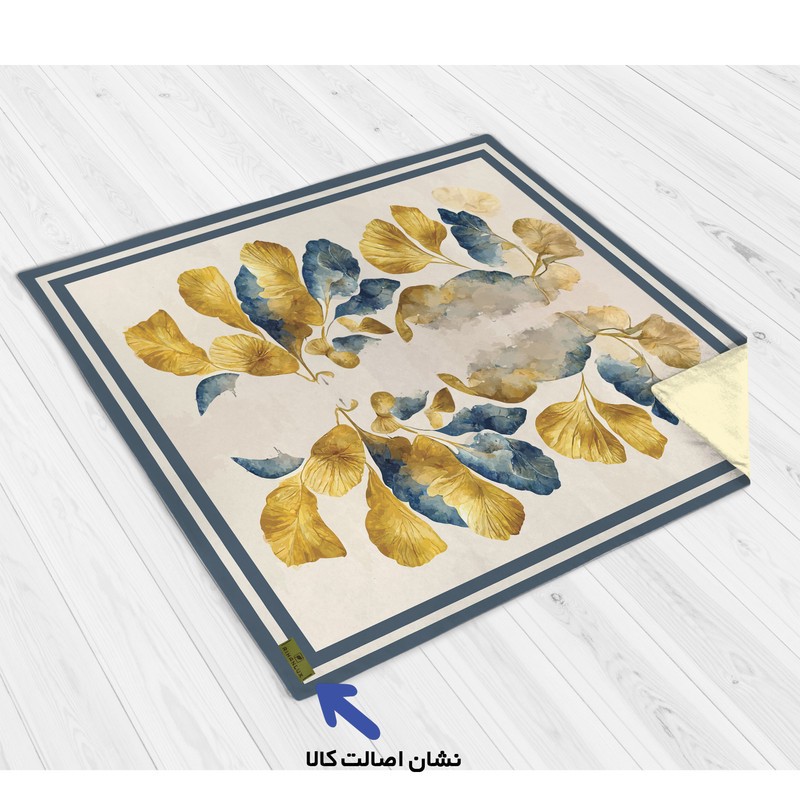 رومیزی ریحانلوکس مدل برگ لوکس کد RH131 سایز 97x97 سانتیمتر