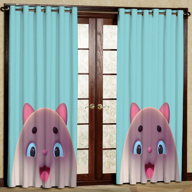 پرده مدل چاپی هازان پانچی کد 2478 سایز 140x200 سانتی متر