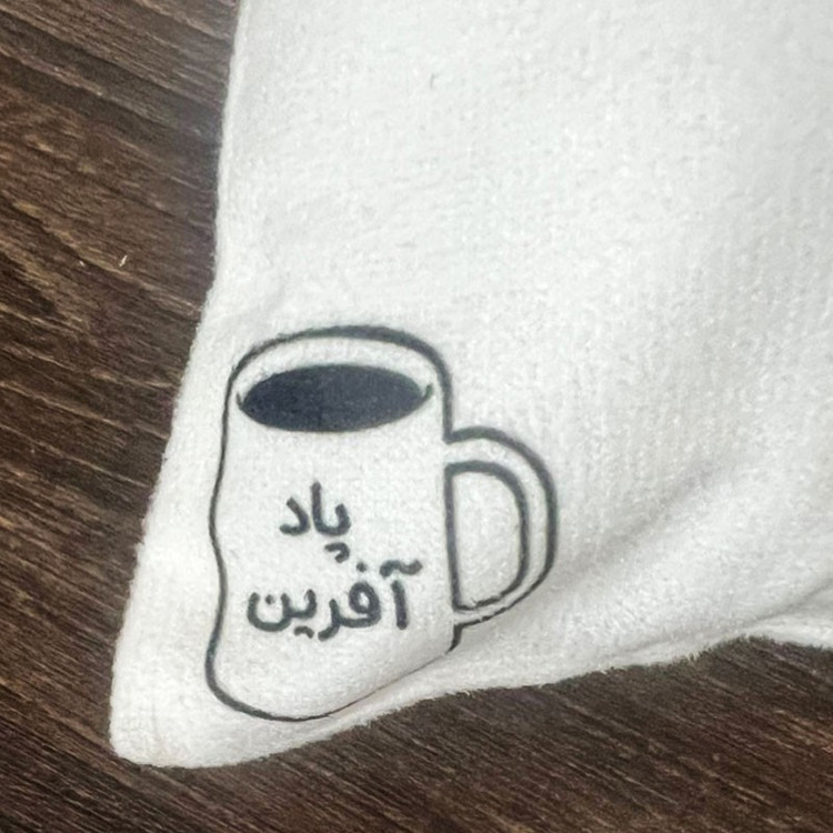 کوسن پاد آفرین مدل گل و برگ کد PK403071 سایز 4040 سانتی متر