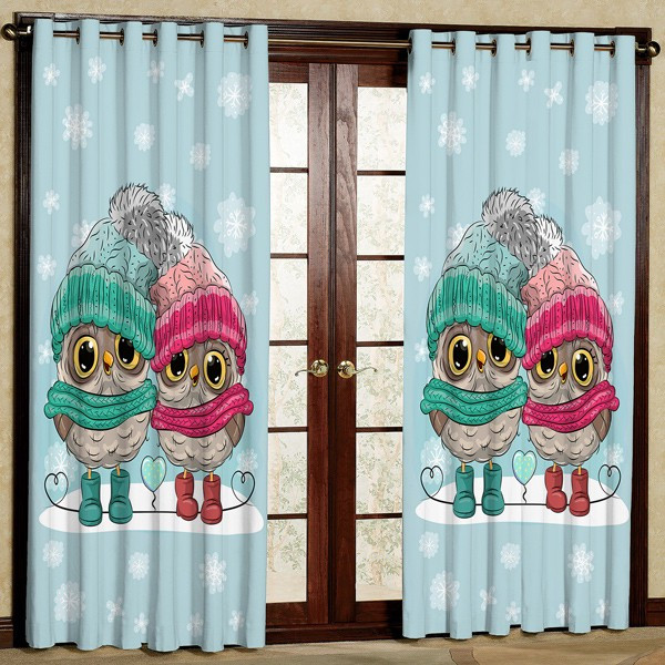 پرده مدل جغد کد 459 سایز 200x140 سانتی متر
