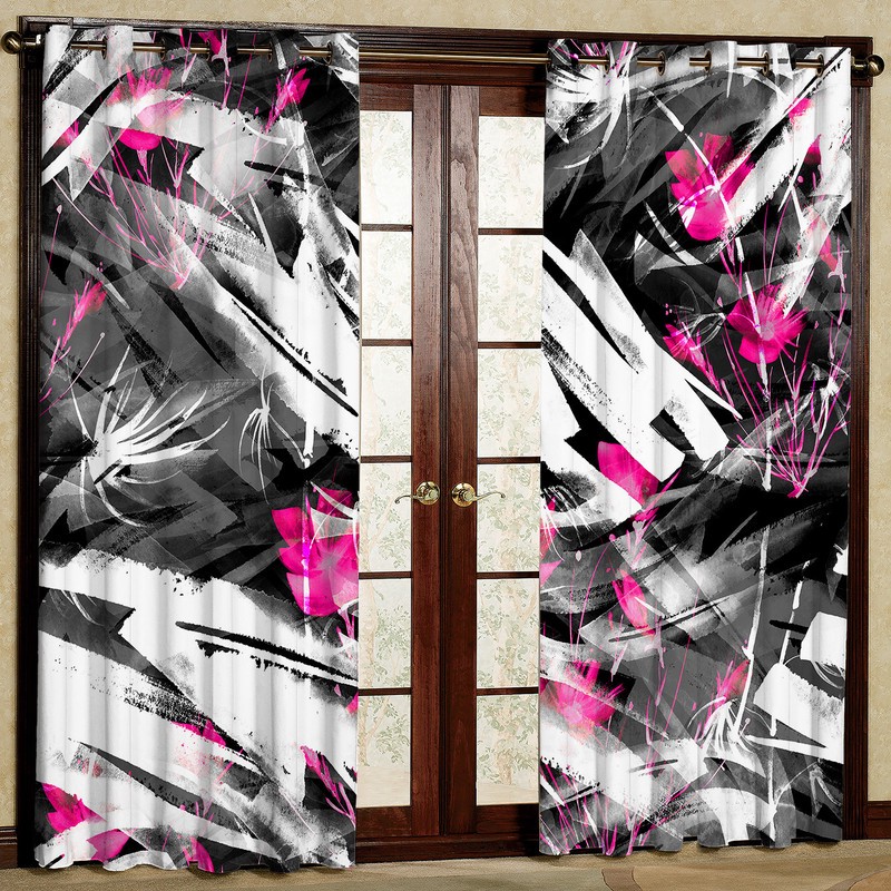 پرده مدل مخمل پانچی کد 1239 سایز 140x280 سانتی متر