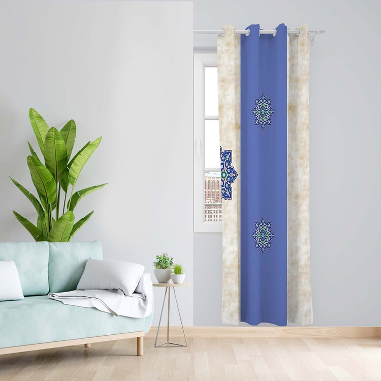 پرده طرح سنتی مدل مخمل پانچی کد 1420 z سایز 140x200 سانتی متر