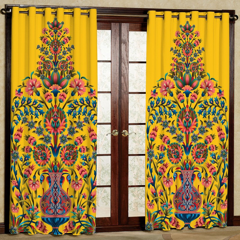 پرده مدل هازان پانچی کد m 1315K سایز 280x140 سانتی متر