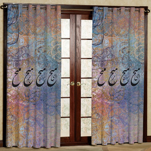 پرده مدل مخمل پانچی کد 7464 سایز 280x140 سانتی متر