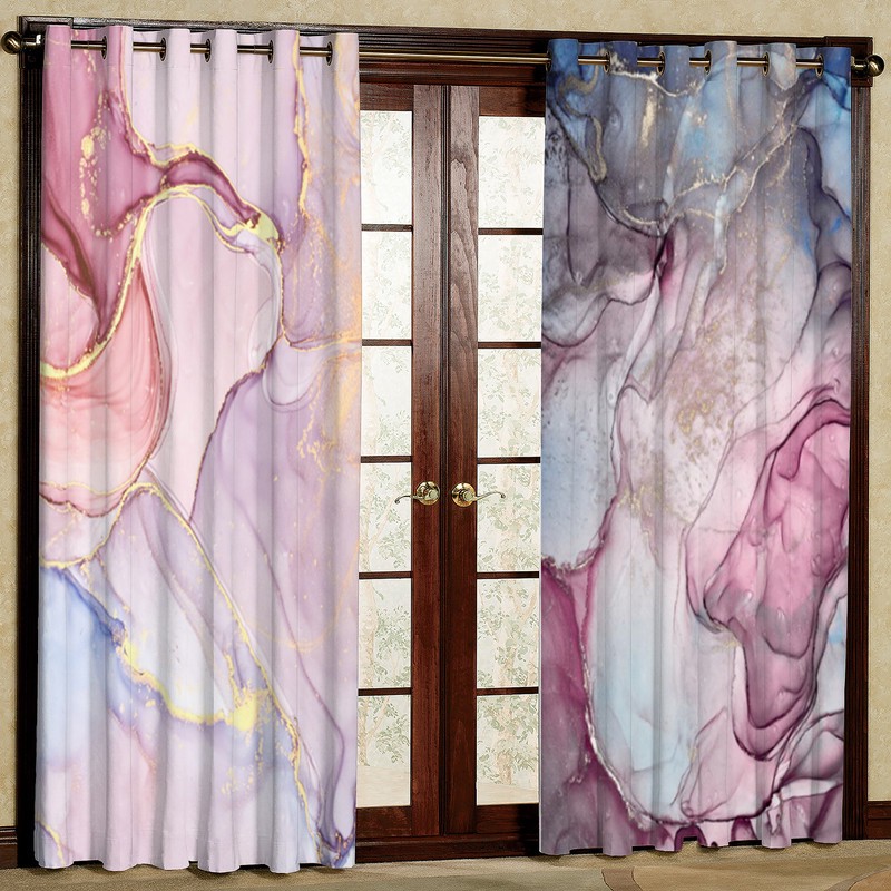 پرده مدل مخمل پانچی کد 4335T2 سایز 200x140 سانتی متر