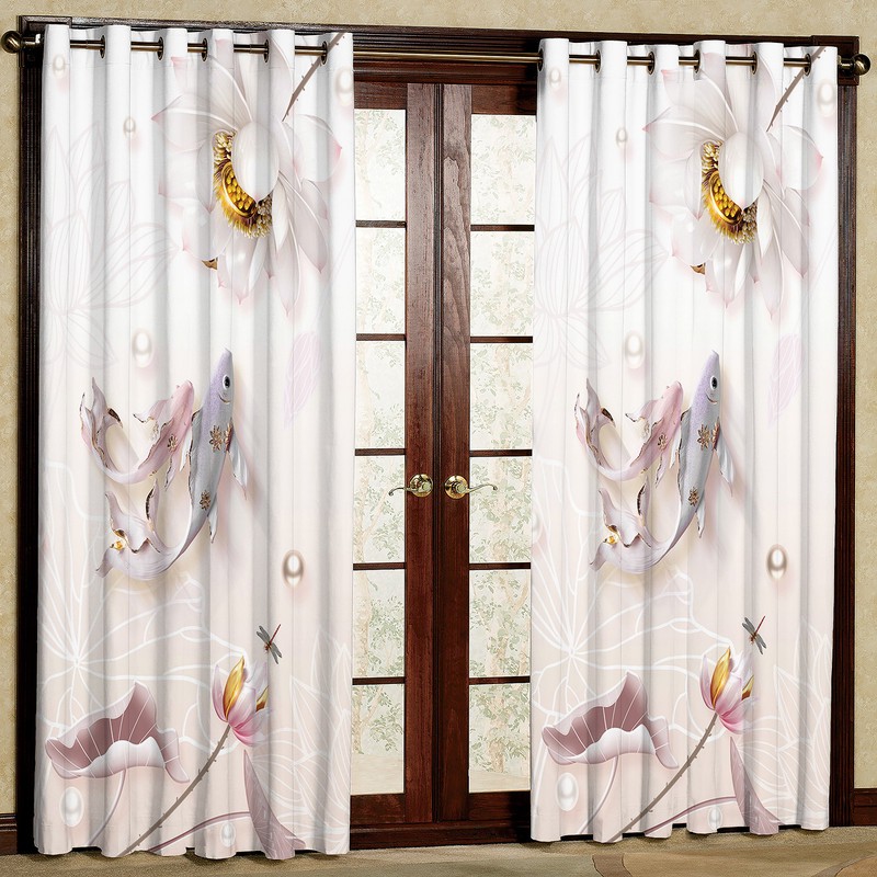 پرده مدل مخمل پانچی کد 2454T2 سایز 200x140 سانتی متر