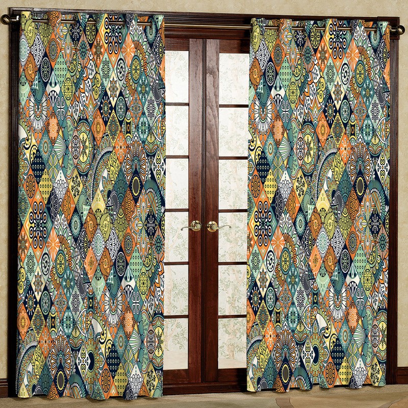 پرده مدل مخمل پانچی کد 175 سایز 140x280 سانتی متر