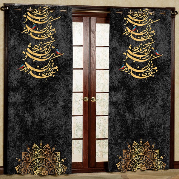 پرده مدل مخمل پانچی کد 7729 سایز 280x140 سانتی متر