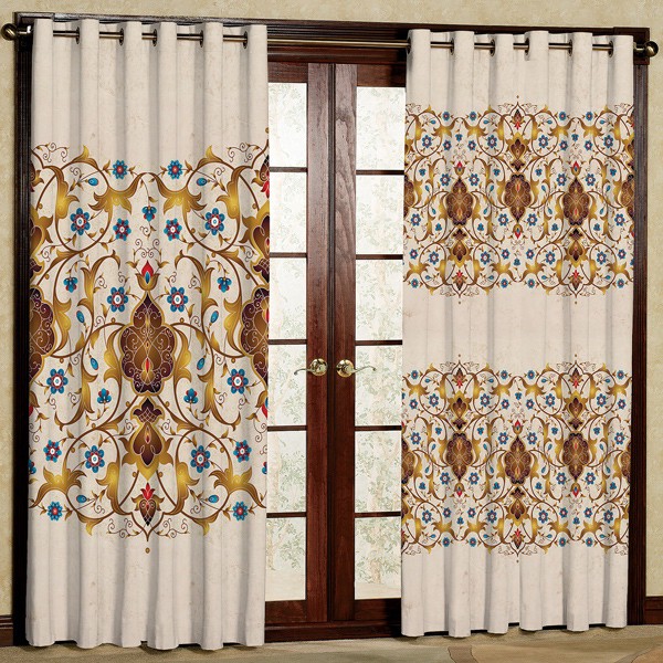 پرده مدل مخمل پانچی کد 5953 سایز 280x140 سانتی متر