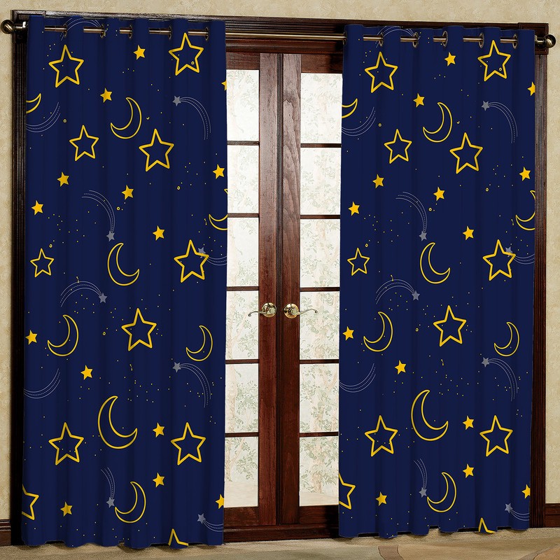 پرده مدل ستاره و ماه هازان پانچی کد 4452 سایز 140x200 سانتی متر