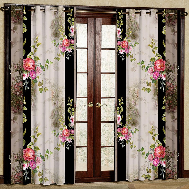 پرده مدل مخمل پانچی کد 1247T2 سایز 200x140 سانتی متر