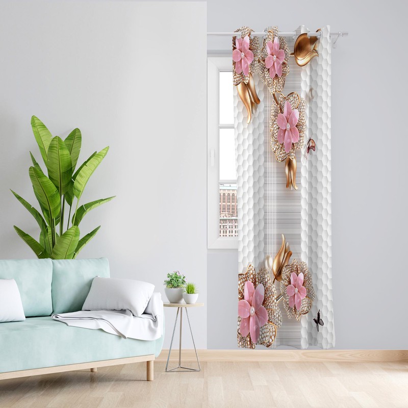پرده مدل مخمل پانچی کد 1322 سایز 140x200 سانتی متر
