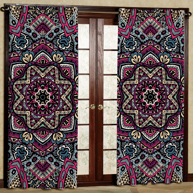 پرده مدل ستاره هازان پانچی کد 2079 سایز 140x200 سانتی متر