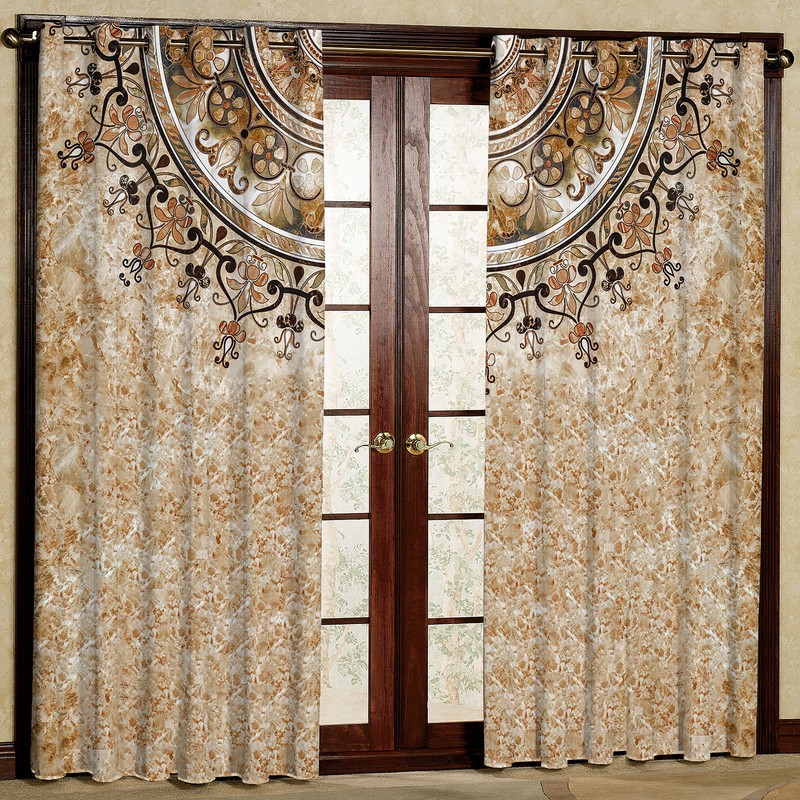 پرده مدل مخمل پانچی کد 1231T2 سایز 200x140 سانتی متر